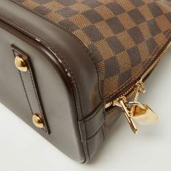 Pre Owned Louis Vuitton Damier Ebene Canvas Alma PM Bag