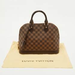 Pre Owned Louis Vuitton Damier Ebene Canvas Alma PM Bag