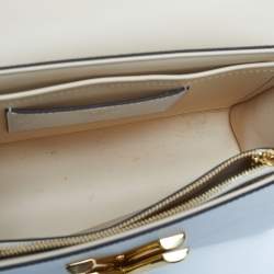 Pre Owned Louis Vuitton White Epi Leather Twist MM Bag