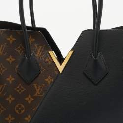 Pre Owned Louis Vuitton Black Monogram Canvas and Leather Kimono Bag