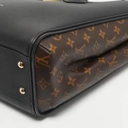 Pre Owned Louis Vuitton Black Monogram Canvas and Leather Kimono Bag