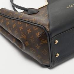 Pre Owned Louis Vuitton Black Monogram Canvas and Leather Kimono Bag