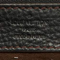 Pre Owned Louis Vuitton Black Monogram Mahina Leather Surya XL Bag