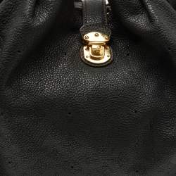 Pre Owned Louis Vuitton Black Monogram Mahina Leather Surya XL Bag
