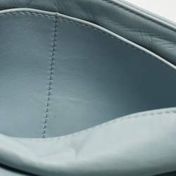 Pre Owned Louis Vuitton Blue Monogram Leather Mama Perles Pochette Bag