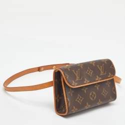 Pre Owned حقيبة حزام لوي فيتون بوشيت فلورنتين كانفاس مونوغرامي