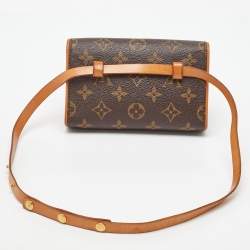 Pre Owned حقيبة حزام لوي فيتون بوشيت فلورنتين كانفاس مونوغرامي