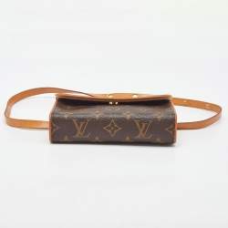 Pre Owned حقيبة حزام لوي فيتون بوشيت فلورنتين كانفاس مونوغرامي