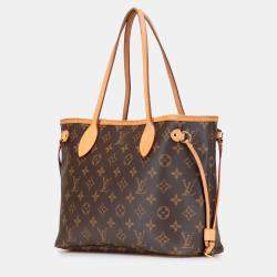 Pre Owned Louis Vuitton Brown Monogram Neverfull PM Bag