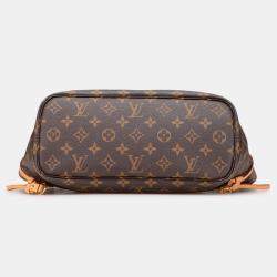 Pre Owned Louis Vuitton Brown Monogram Neverfull PM Bag