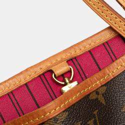 Pre Owned Louis Vuitton Brown Monogram Neverfull PM Bag