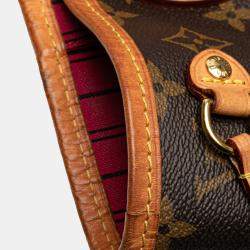 Pre Owned Louis Vuitton Brown Monogram Neverfull PM Bag