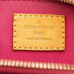 Pre Owned Louis Vuitton Red Monogram Vernis Alma BB Bag