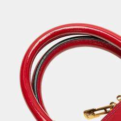 Pre Owned Louis Vuitton Red Monogram Vernis Alma BB Bag