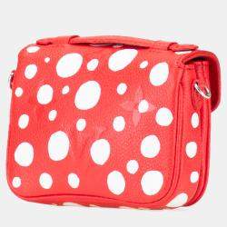 Pre Owned Louis Vuitton Red Yayoi Kusama Monogram Empreinte Infinity Dots Micro Metis