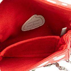 Pre Owned Louis Vuitton Red Yayoi Kusama Monogram Empreinte Infinity Dots Micro Metis