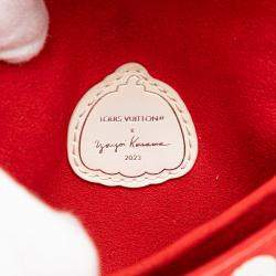 Pre Owned Louis Vuitton Red Yayoi Kusama Monogram Empreinte Infinity Dots Micro Metis