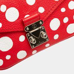 Pre Owned Louis Vuitton Red Yayoi Kusama Monogram Empreinte Infinity Dots Micro Metis