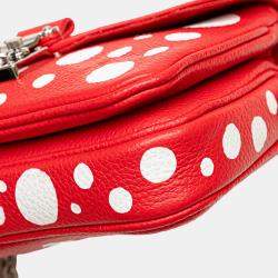 Pre Owned Louis Vuitton Red Yayoi Kusama Monogram Empreinte Infinity Dots Micro Metis
