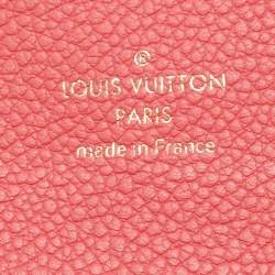 Pre Owned Louis Vuitton Rose Litchi Monogram Canvas and Leather Pallas Wallet