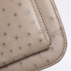 Pre Owned Louis Vuitton Beige Ostrich Mirada Bag