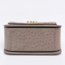 Pre Owned Louis Vuitton Beige Ostrich Mirada Bag