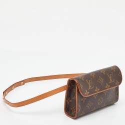 Pre Owned Louis Vuitton Monogram Canvas Pochette Florentine Belt Bag