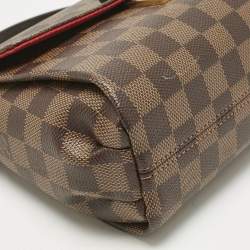 Pre Owned Louis Vuitton Damier Ebene Canvas Croisette Bag