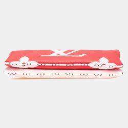 Pre Owned Louis Vuitton Red Limited Edition Monogram Giant Double Zip Pochette
