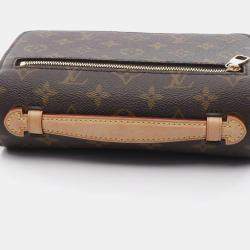 Pre Owned Louis Vuitton Pochette Metis EW Monogram Canvas Shoulder Bag