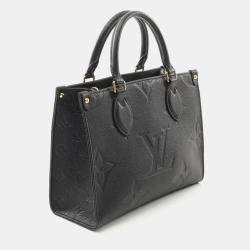 Pre Owned Louis Vuitton On-The-Go PM Black Monogram Empreinte Leather Tote Bag