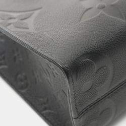 Pre Owned Louis Vuitton On-The-Go PM Black Monogram Empreinte Leather Tote Bag