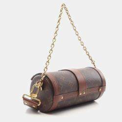 Pre Owned حقيبة لوي فيتون بابيلون ترنك قماش مطلي جلد مونوغرام بني