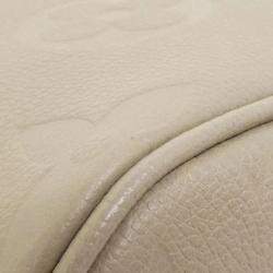 Pre Owned Louis Vuitton Neverfull MM Tourterelle Monogram Empreinte Leather Tote Bag