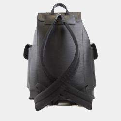 Pre Owned Louis Vuitton Christopher PM Black Damier Graphite Canvas Backpack