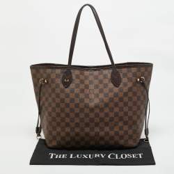 Pre Owned Louis Vuitton Damier Ebene Canvas Neverfull MM Bag