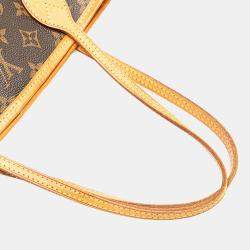 Pre Owned Louis Vuitton Brown Monogram Neverfull PM