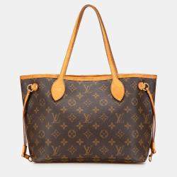 Pre Owned Louis Vuitton Brown Monogram Neverfull PM