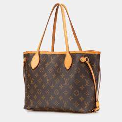 Pre Owned Louis Vuitton Brown Monogram Neverfull PM