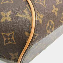 Pre Owned Louis Vuitton Ellipse Shopping Brown Canvas Shoulder Bag