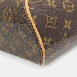 Pre Owned Louis Vuitton Ellipse Shopping Brown Canvas Shoulder Bag