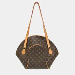 Pre Owned Louis Vuitton Ellipse Shopping Brown Canvas Shoulder Bag