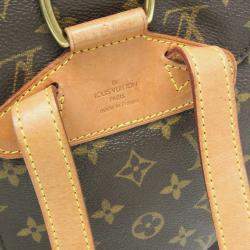 Pre Owned Louis Vuitton Montsouris MM Brown Canvas Backpack