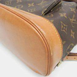 Pre Owned Louis Vuitton Montsouris MM Brown Canvas Backpack