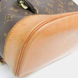 Pre Owned Louis Vuitton Montsouris MM Brown Canvas Backpack