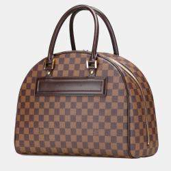 Pre Owned Louis Vuitton Brown Damier Ebene Nolita 24 Heures