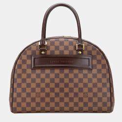 Pre Owned Louis Vuitton Brown Damier Ebene Nolita 24 Heures