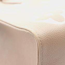 Pre Owned Louis Vuitton On The Go MM Tourterelle Monogram Empreinte Leather Tote Bag