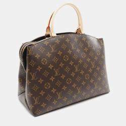 Pre Owned Louis Vuitton Grand Palais MM Brown Monogram Coated Canvas Shoulder Bag