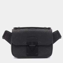 Pre Owned حقيبة خصر لويس فويتون إس-لوك جلد سوداء